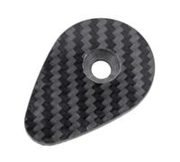 Violiica Cubierta superior de fibra de carbono para auriculares con tornillos para bicicletas F12, color negro