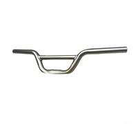 Violiica Elevador de manillar de bicicleta 520 mm de aleación de 22,2 mm de diámetro del vástago para bicicletas fijas de montaña ergonómica, comodidad negra (plata)