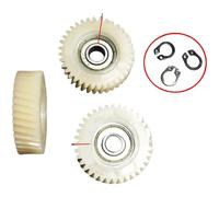 Violiica Engranaje en espiral 36T, material de nailon de alta resistencia, repuesto para motor de bicicleta eléctrica, diámetro exterior de 39 mm, 11 mm de grosor, paquete de 3 con anillos de