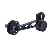 Violiica Estabilizador de cadena trasero Brompton Deraillr 8T de nailon para 5 velocidades, 6 velocidades, 7 velocidades, para modificación de bicicleta, aleación de aluminio negro y plateado