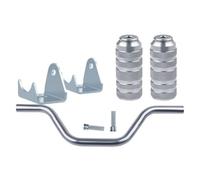 Violiica Estriberas para motocicleta, pedales de repuesto de aleación de aluminio para motocicleta, scooter eléctrico, ciclomotor, color rojo