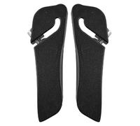 Violiica Extremos de manillar de bicicleta de aleación de aluminio para manillares de 22,2 mm, color negro, con chorro de arena, antideslizantes, para bicicletas de montaña y carretera