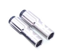 Violiica Férulas ajustadoras de cable de engranaje de bicicleta con tornillo CNC de aleación de aluminio para carretera y montaña para bicicletas, 2 unidades, negro o rojo