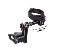 Violiica Guía de cadena de bicicleta de montaña para 1 sistema de transmisión, protector de cadena anticaída, instalación ajustable con herramientas, nailon reforzado, negro, rojo, morado, dorado