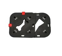 Violiica Herramienta de plantilla de biselado de aluminio para carpintería con 8 opciones de radio (R15 a R50) para recortar esquinas de precisión en mesas, sillas y marcos