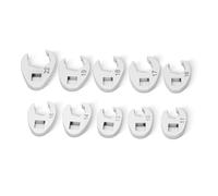 Violiica Juego de 10 llaves de pata de gallo de 3/8 pulgadas, llave de extremo abierto de 10-22 mm para llave dinamométrica, compacta para espacios reducidos