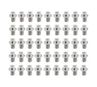 Violiica Juego de 50 pasadores de acero para pedal de bicicleta con llave antideslizante para pernos de pedal de bicicleta para montaña y carretera para bicicletas