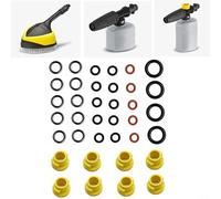 Violiica Juego de boquilla de lavado a presión y junta tórica 2.640-729.0 para Karcher K2 K3 K4 K5 K6 para K7 Anillos de sellado de conector de manguera de jardín para limpieza de jardín en casa