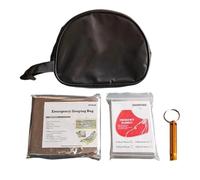 Violiica Juego de manta de supervivencia, manta térmica de emergencia con superficie reflectante, impermeable, resistente al viento, para acampar al aire libre, senderismo, incluye saco de dormir