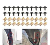 Violiica Kit de 40 clips de tuerca de tornillo de metal en forma de U para BMW, Toyota, Lexus, Ford, Honda, Acura, Buick, Cadillac