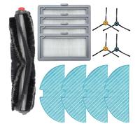 Violiica Kit de accesorios para robot aspirador Midea M3L con cepillo principal, cepillos laterales, filtros lavables y paños de microfibra para una limpieza eficaz del suelo del hogar