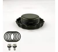 Violiica Kit de cubierta de tambor de aceite de acero inoxidable y aluminio con anillos de sellado y tornillos, rosca de 35 mm/43 mm/54 mm para tambores de 5 L a 30 L, prevención de electricidad