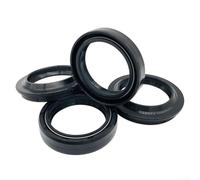 Violiica Kit de sello de aceite y polvo para horquilla de motocicleta, para BMW K75, Honda CB Series, Buell XB9R, color negro