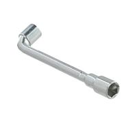 Violiica Llave de codo en forma de L, herramienta hexagonal de doble cabeza para reparación de automóviles, motocicleta, maquinaria y muebles, acero cromado
