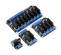 Violiica Módulo de relé de estado sólido de 12 V con fusible para protección, corriente de disparo de 2 mA, polaridad inversa e indicador LED, automatización industrial PLC IoT, 1/2/4/8 canales