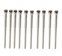 Violiica Paquete de 10 fresas de mandril de vástago de pulido de metal con vástago de 2,35 mm para máquina pulidora giratoria y cuentas de joyería