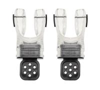 Violiica Paquete de 2 boquillas reguladoras de buceo moldeables, silicona de grado alimenticio, doble antifugas, para la mayoría de reguladores estándar, 5 colores (opcional)