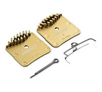 Violiica Pastillas de freno de disco para bicicleta, metal, dorado, para Shimano BR-R9170/R8070/R7070/RS505, SLX/XT M985/8000/666, M640/M8020, DO3S/NO3A/NO4C/BR-M9120