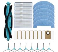 Violiica Piezas de repuesto para aspiradora robot Ultenic para T20 Pro para T10 Lite para Honor S3 S3 Plus R3 R3 Plus, juego con filtros de cepillo principal, trapeadores, bolsas de polvo, cepillos