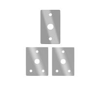 Violiica Placa de refuerzo de escalera de acero inoxidable para estabilizador, 30 x 46 mm y 48 x 28 mm, para escaleras de espiga y hogar