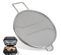 Violiica Protector de salpicaduras de acero inoxidable 304 de grado alimenticio para parrilla Ninja Foodi IG600 IG601 IG651 de doble capa, apto para lavavajillas