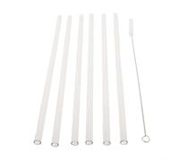 Violiica Repuesto de popote para botella de agua Owala de 40 onzas, paquete de 6 con cepillo de limpieza, para vaso Owala de 40 onzas, transparente