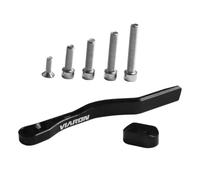 Violiica Road For Bike - Guía de cadena anticaída, dispositivo estabilizador de aleación de aluminio y acero inoxidable para platos 34T50T y 36T52T, color negro