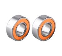 Violiica Rodamientos de carrete de pesca de acero inoxidable de 14 x 8 x 4 mm, rotación de alta velocidad con bolas de cerámica, paquete de 2