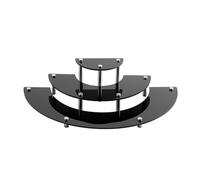 Violiica Soporte acrílico transparente de 3 niveles con película protectora para postres, cosméticos y aperitivos de fiesta