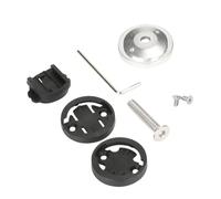 Violiica Soporte de aluminio para vástago de bicicleta para Garmin, para computadoras de ciclismo Bryton y Cateye, para Edge, Rider, serie CC, color negro