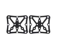 Violiica Spd - Adaptador de pedal plano para Shimano Spd y Look Keo Cnc de aleación de aluminio para bicicletas de montaña y carretera, 1 par, color negro