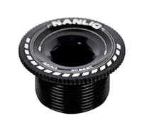 Violiica Tapa de perno de manivela de aleación de aluminio para plato hueco PROWHEEL, FS.A y FC 4500/5600 Road para bielas de bicicleta, rosca M18, 7 g (color: negro)