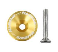 Violiica Tapa superior de aleación de aluminio para auriculares de bicicleta, 31,8 mm, con perno para bicicleta de montaña y carretera, 30,5 mm de longitud, mecanizado CNC, diseño ultraligero