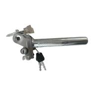 Violiica Tija eléctrica con cerradura para sillín de bicicleta, tapa antirrobo de metal y bloqueo interno para una protección segura de la batería, 15 cm, color plateado