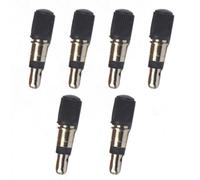 Violiica Válvula de flash de cocodrilo Dv para núcleo de válvula de bicicleta con tapa antipolvo para válvulas Dunlop, paquete de 4 o 6 unidades para un fácil inflado de neumáticos