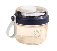 Violiica Vasos de yogur de 650 ml con mango cómodo, taza de desayuno ABS para cereales, frutas y ensaladas