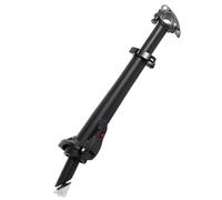 Violiica Vástago plegable para manillar de bicicleta eléctrica, elevador frontal ajustable de 28,6 mm, aleación de aluminio, para bicicletas eléctricas ligeras, color negro