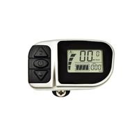 Violiica VLCD6 - Pantalla LCD para motor TongSheng Drive con conector macho de 6 pines, IPX6 impermeable, indicador de velocidad y batería, negro + plateado
