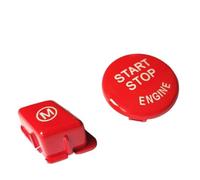 Violiica Volante para M para modo y botón de interruptor de arranque del motor para BFor MW E90 E92 E93 para M3 2007-2013, juego de cubierta ABS roja