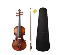 Violín 4/4 Con Acabado Mate, Violín De Madera Maciza 4/4, Violín A Rayas Artesanal Para Estudiantes, Funda Para Principiantes, Cuerdas Para Arco Silenciosas