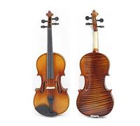 Violín 4/4 De Práctica Hecho A Mano Con Patrón De Tablero Único Brillante Con Estuche Y Arco (Color : 1/2)