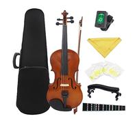 Violín 4/4 De Tamaño Completo, Cuerpo De Tilo, Violín Acústico Con Estuche, Cuerdas Para Arco, Reposabrazos, Tela Sintonizadora (Color : 1-2 Set)
