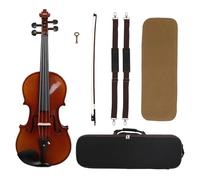 Violín 4/4 Hecho A Mano Pintura De Madera De Abeto Acústico Kits De Violín Con Estampado De Tigre Con Estuche, Arco Para Instrumento Para Principiantes(Semi-hand)