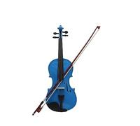 Violín 4/4 Popularizar Conjunto Para Principiantes Lección Violín Azul Panel De Arce De Madera Maciza Violín Con Accesorio (Color : Violin)