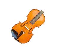 Violín 4/4 Sólido Fondo de Arce Flameado Hecho a Mano con Flor Violín para Principiantes