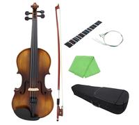 Violín 4/4 Vintage Mate Abeto Madera Maciza Violín Adulto Principiante Práctica Tocar Violín Instrumento
