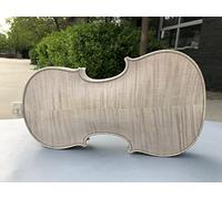 Violín 4/4 violín blanco inacabado Cuerpo llama arce abeto avance hecho a mano DIY violín