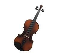 Violín 4/4 violín de madera de arce para principiantes, violín con violín, caja de descanso para hombros, cuerdas, mango, pegatina, juego de piezas de altavoz
