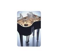 Violin - 4 tarjetas ambientadoras para coche, desechables, para colgar, para vehículos, aroma a lavanda