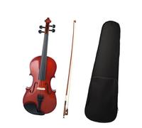 Violín a rayas artesanal violín de tamaño 1/8 + estuche KIT de violín de tilo con arco para principiantes de 4 a 5 años